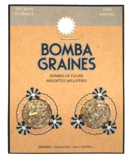 BOMBAFACETTES DUO - Bombes de graines aux fleurs blanches
