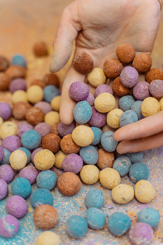 Bombabeilles en vrac - Bombes de graines aux fleurs multicolores
