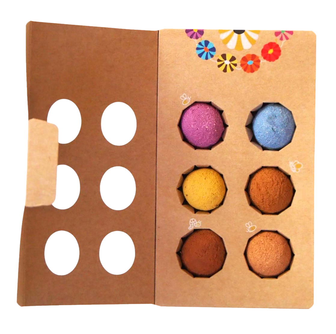 COFFRET BOMBAMIX - Bombes de graines aux fleurs multicolores